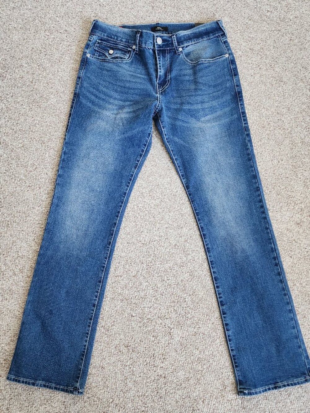 NWT True Religion Men's Ricky Straight Jeans Size W32 L34